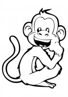 Desene cu Maimute de colorat, planÈ™e È™i imagini de colorat cu maimute