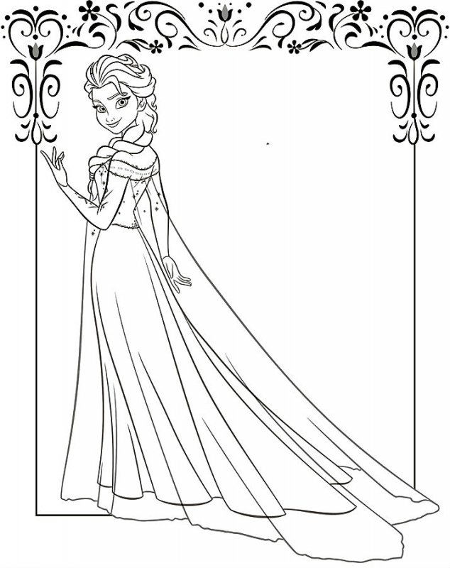 Desene cu Elsa și Ana de colorat, planșe și imagini de