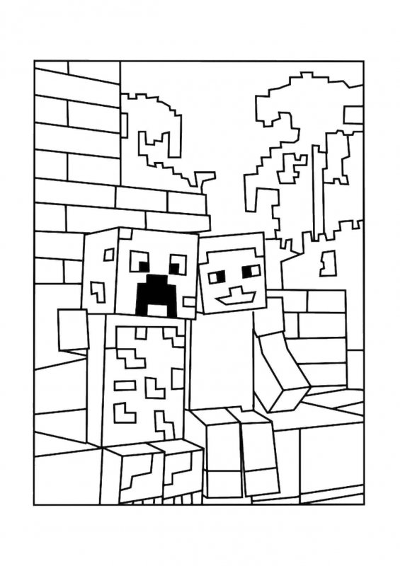 Desene Cu Minecraft De Colorat Imagini și Planșe De Colorat Cu Minecraft