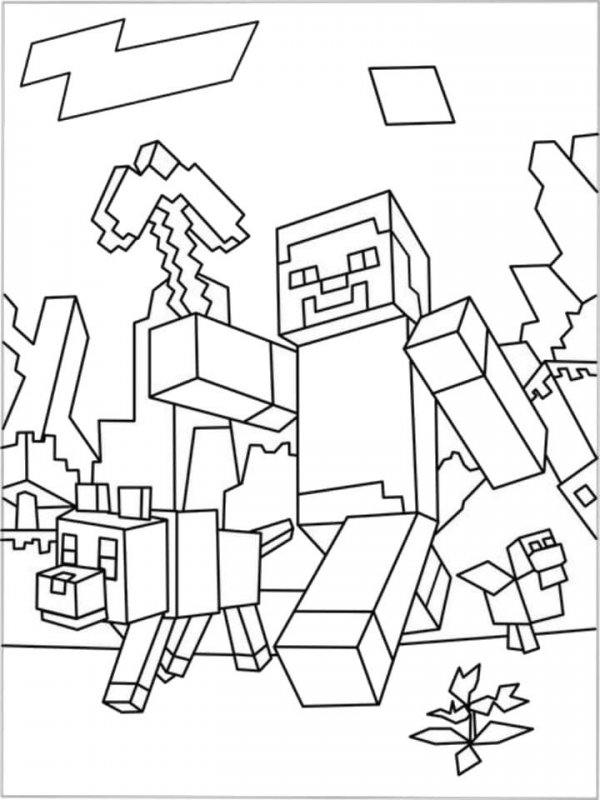 Desene Cu Minecraft De Colorat Imagini și Planșe De Colorat Cu Minecraft
