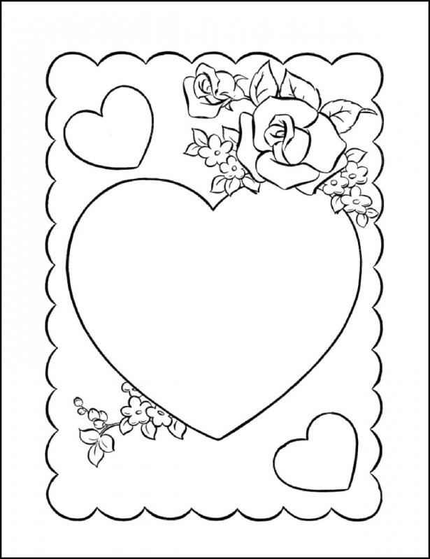Miss animation Dazzling Felicitari cu Valentine's day de colorat, desene, imagini și planșe de  colorat cu Valentine's day