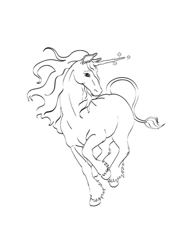 Desene cu Unicorni de colorat, imagini și planșe de