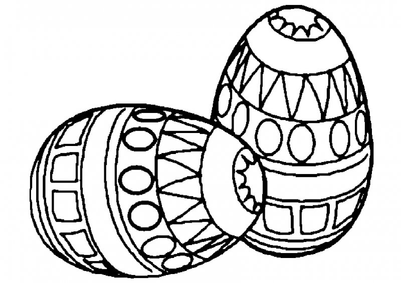Desene cu Oua de Pasti de colorat, imagini și planșe de