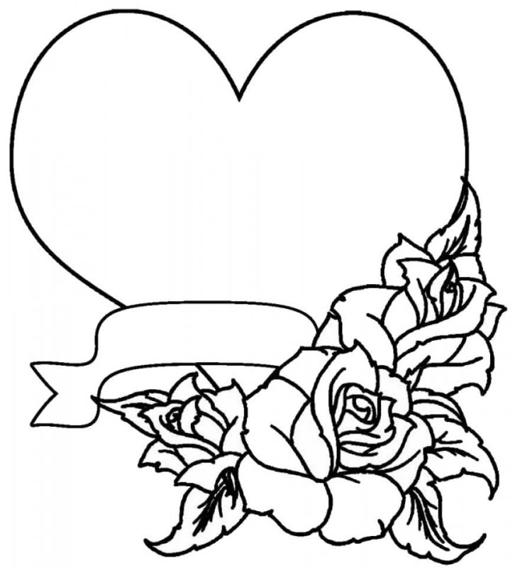 Desene Cu Inimi Si Trandafiri De Colorat Imagini și Planșe De Colorat Cu Inimioare Si Trandafiri