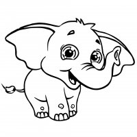 Desene cu Elefanti de colorat, imagini È™i planÈ™e de colorat cu Elefanti