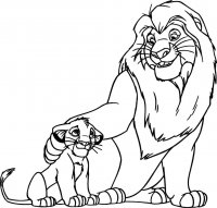 Desene cu Regele Leu de colorat, imagini și planșe de colorat cu Lion King
