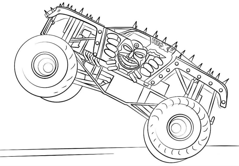 Desene Cu Masini Monster Truck De Colorat Imagini și Planșe De Colorat Cu Masini Monster Truck