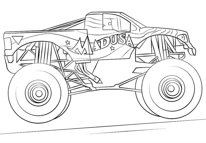Desene Cu Masini Monster Truck De Colorat Imagini și Planșe De Colorat Cu Masini Monster Truck