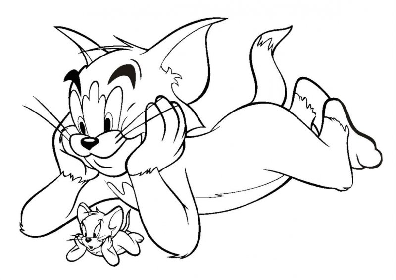 Desene De Colorat Tom Si Jerry