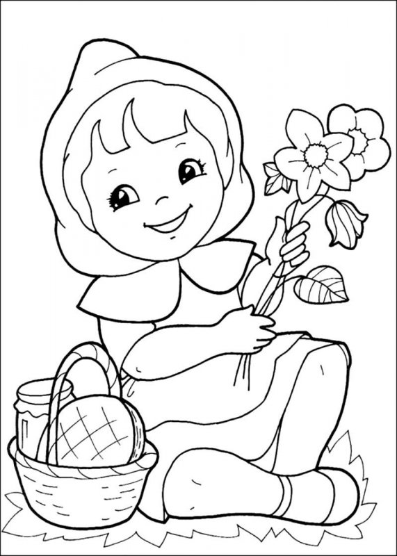 Desene Cu Scufita Rosie De Colorat Imagini și Planșe De Colorat Cu Scufita Rosie