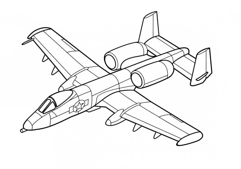 Desene cu Avioane de colorat, imagini și planșe de colorat