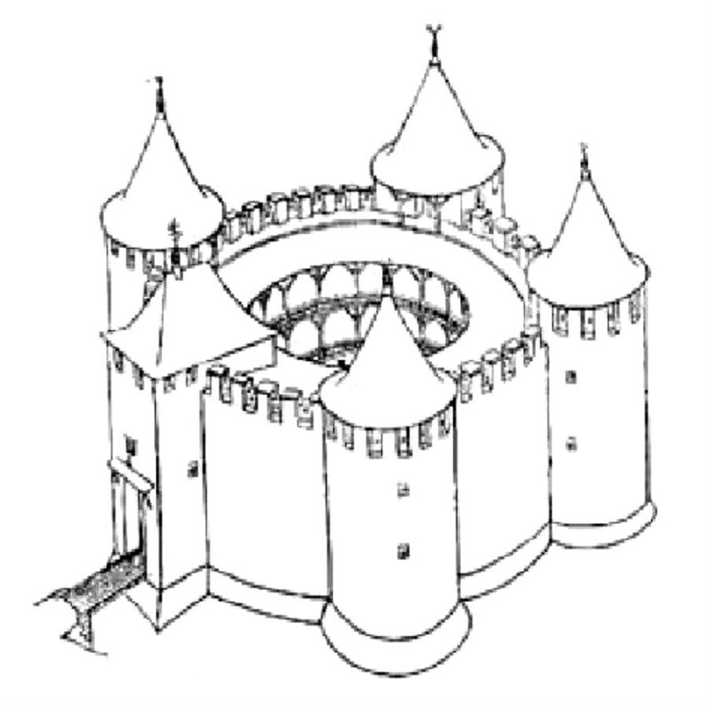 Средневековый замок 4 класс. Сорокская крепость. Сорокская крепость в Молдавии рисунок. Крепость раскраска для детей. Башни средневековых замков.