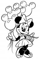 Desene cu Minnie Mouse de colorat, imagini È™i planÈ™e de colorat cu Minnie mouse