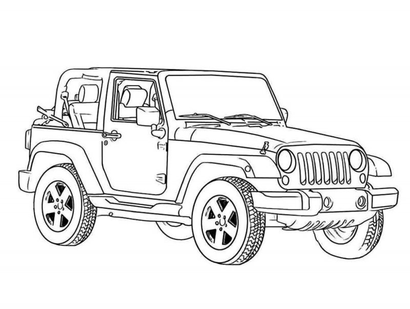 Desene Cu Jeepuri De Colorat, Imagini Și Planșe De Colorat Cu Jeepuri